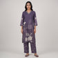 Printed V-Neck Kurta with Pant Set