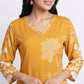 Printed V-Neck Kurta with Pant Set