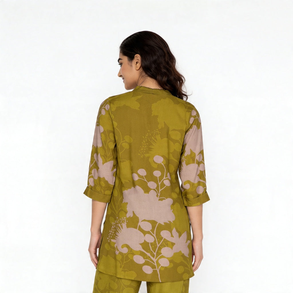 Printed Tie-Up Kurta with Pant Set