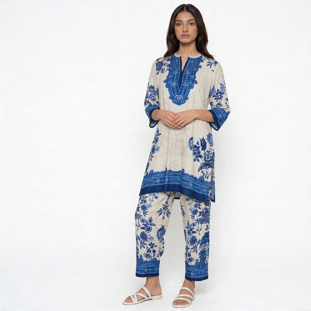 Printed Kurta with Pant Set