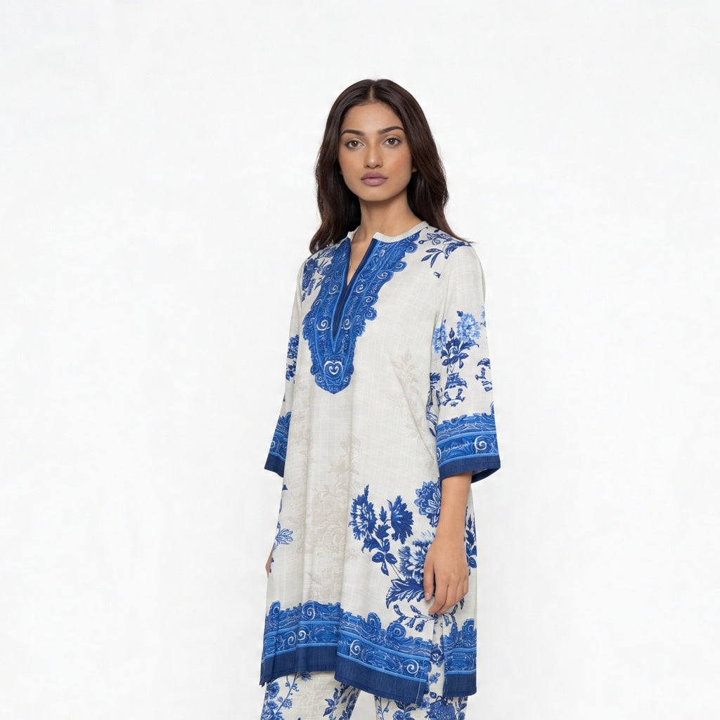 Printed Kurta with Pant Set