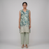 Printed V-Neck Kurta with Pant Set