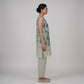 Printed V-Neck Kurta with Pant Set