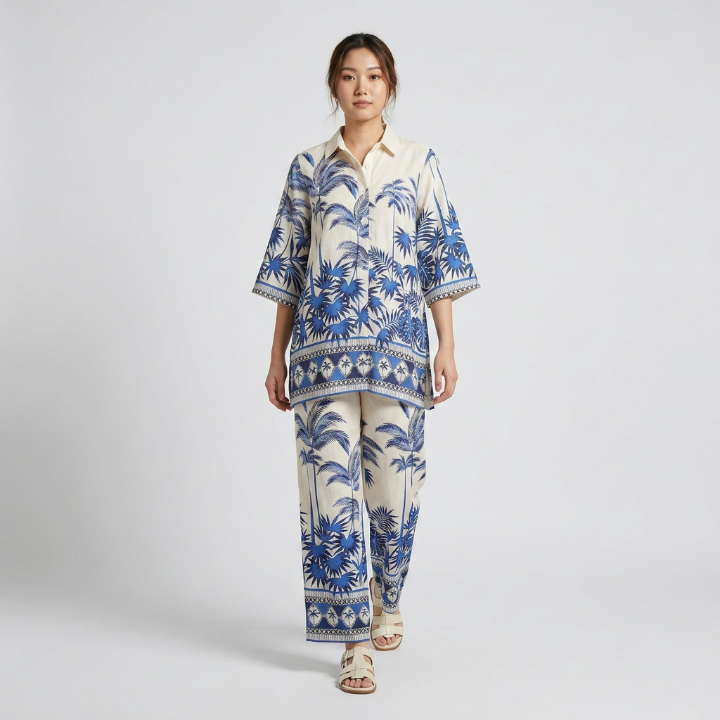 Printed Kurta with Pant Set