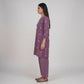Cotton Embroidered V-Neck Kurta with Pant Set