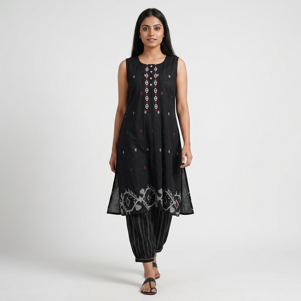 Embroidered Kurta with Pant Set