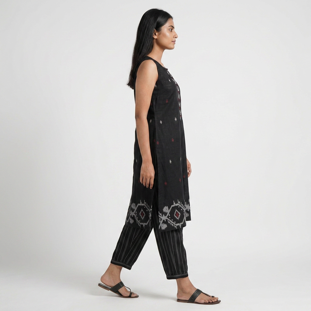 Embroidered Kurta with Pant Set