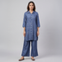 Printed Collar Kurta with Pant Set