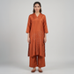 Printed V-Neck Kurta with Pant Set