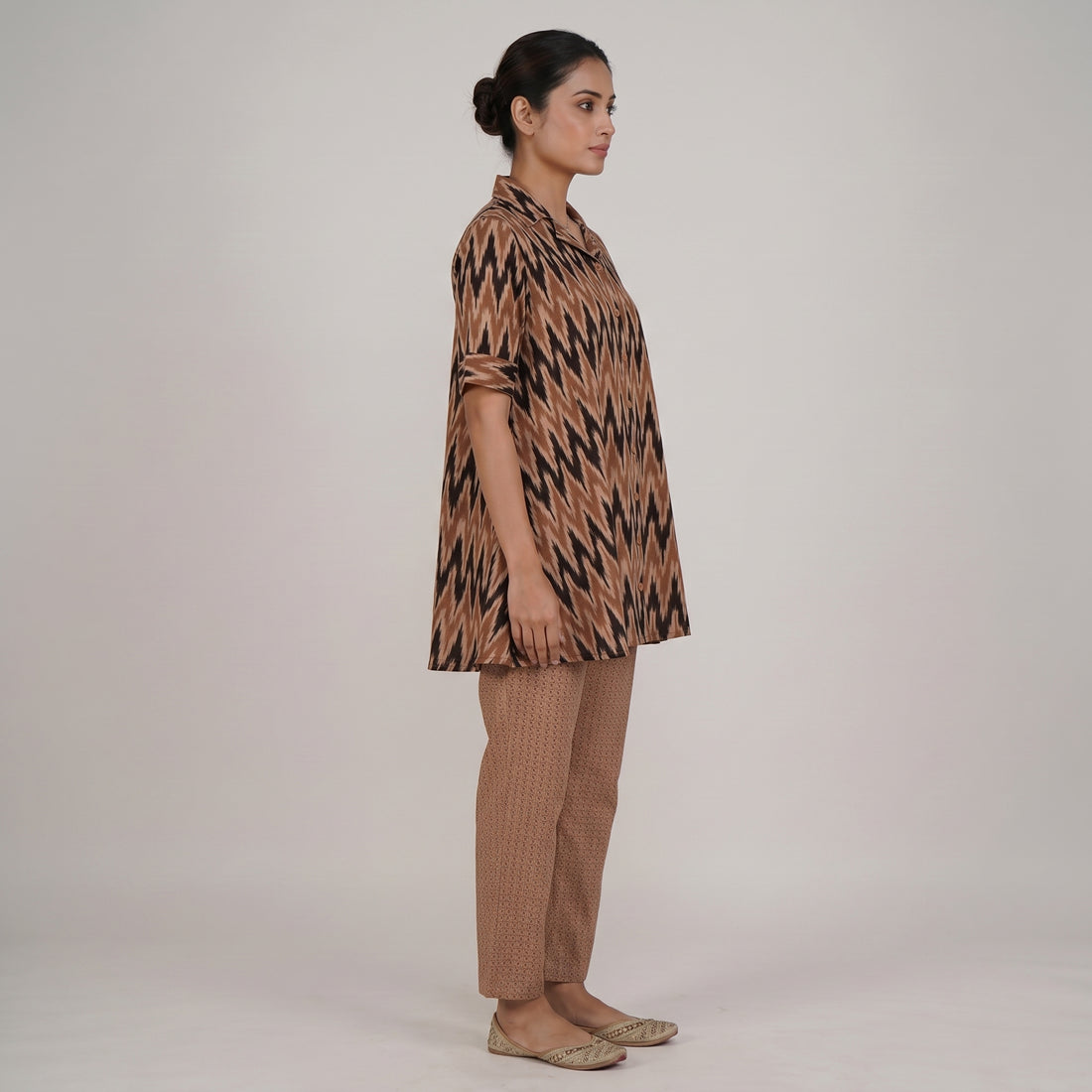 Printed Flared Kurta with Pant Set
