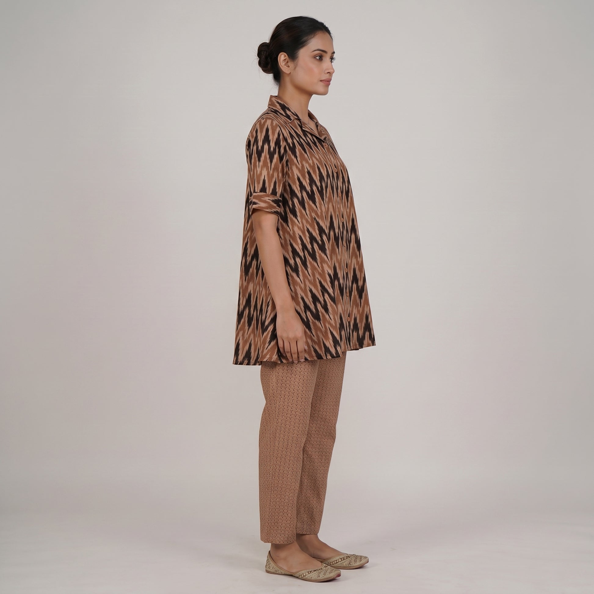 Printed Flared Kurta with Pant Set