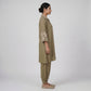 Embroidered A-Line Kurta with Pant Set