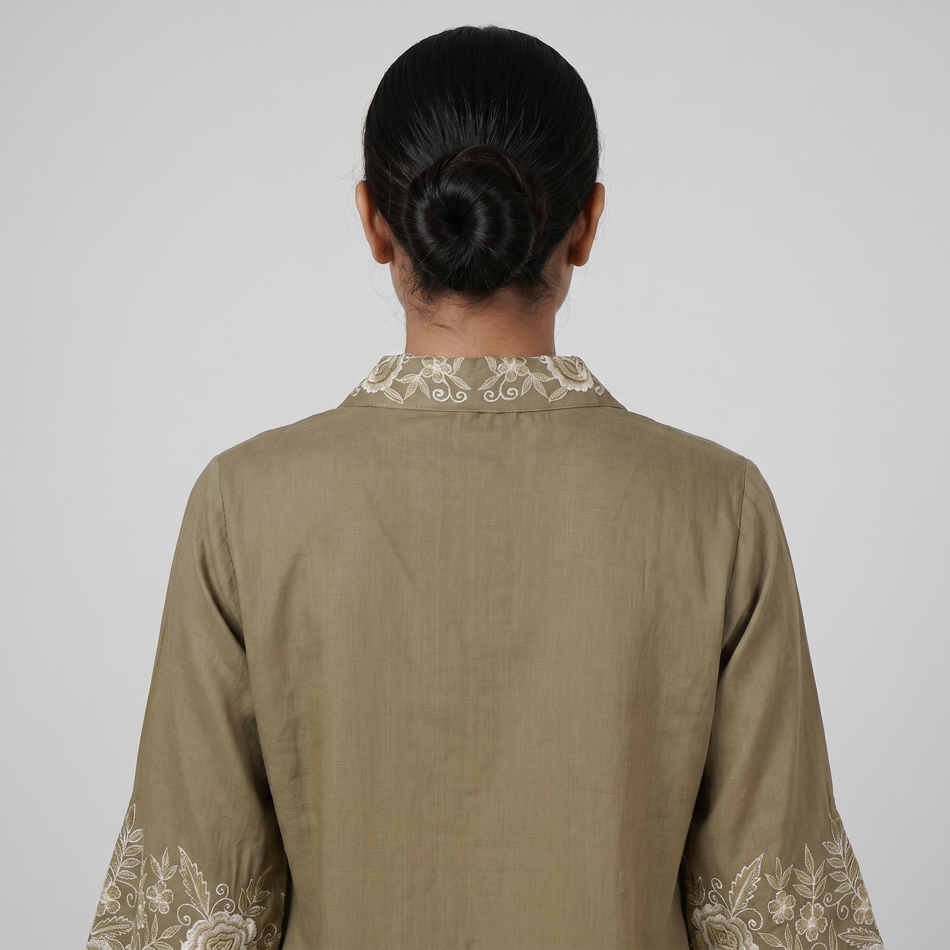 Embroidered A-Line Kurta with Pant Set