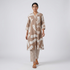 Printed V-Neck Kurta with Pant Set