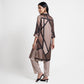 Printed Collar Kurta with Pant Set