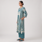 Printed V-Neck Kurta with Pant Set