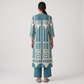 Printed V-Neck Kurta with Pant Set