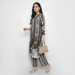 Printed V-Neck Straight Ethnic Sets