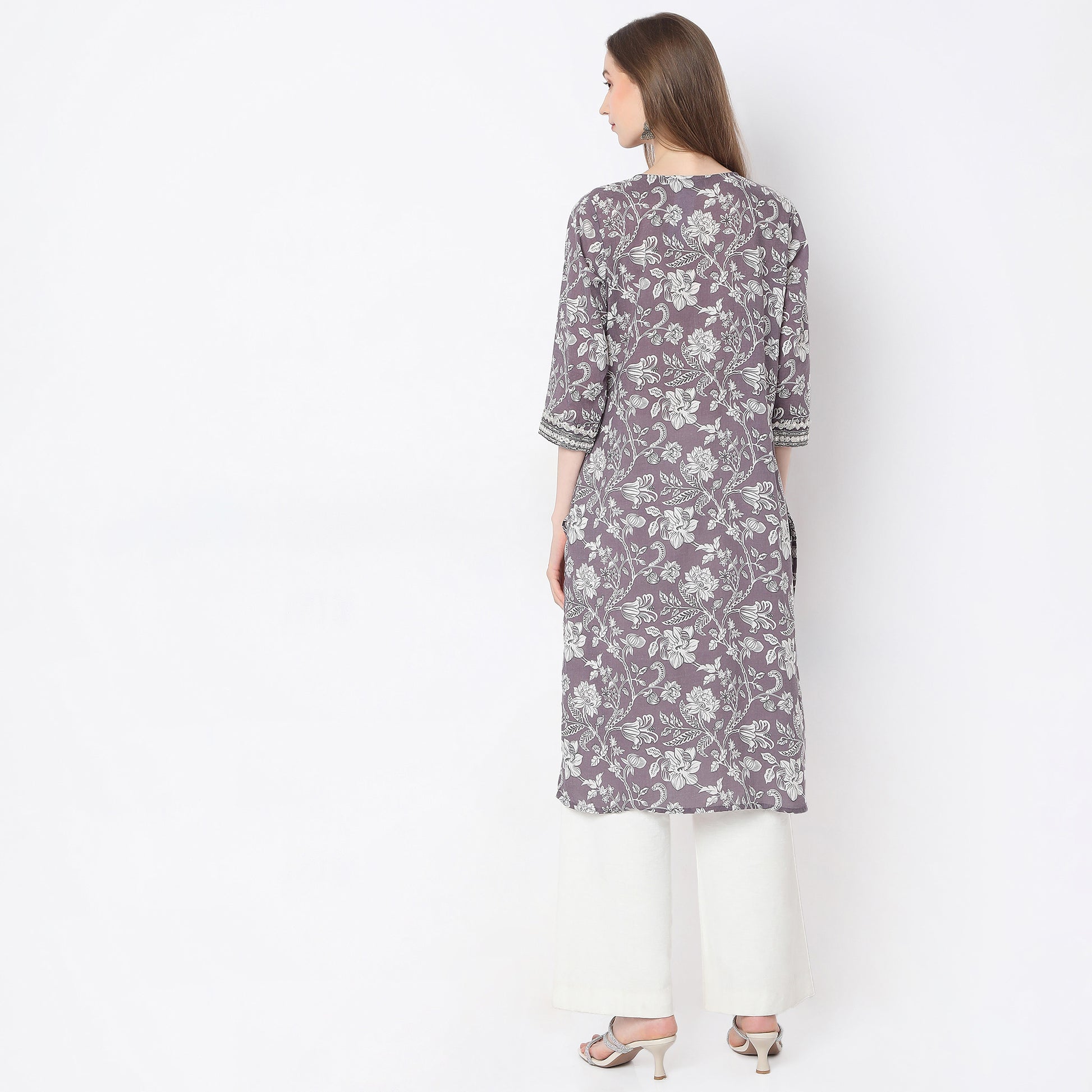 Straight Fit Printed Kurta