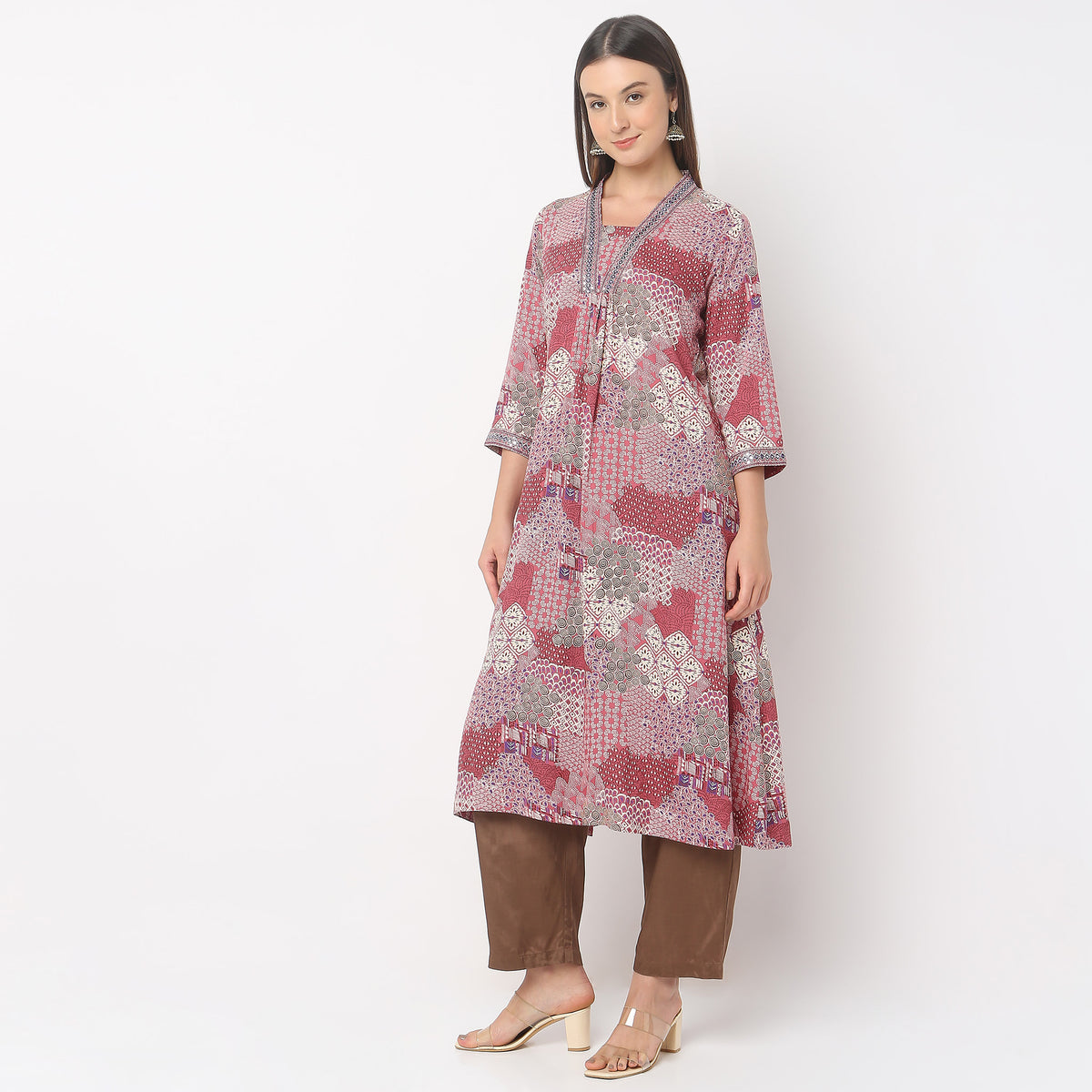 Straight Fit Printed Kurta