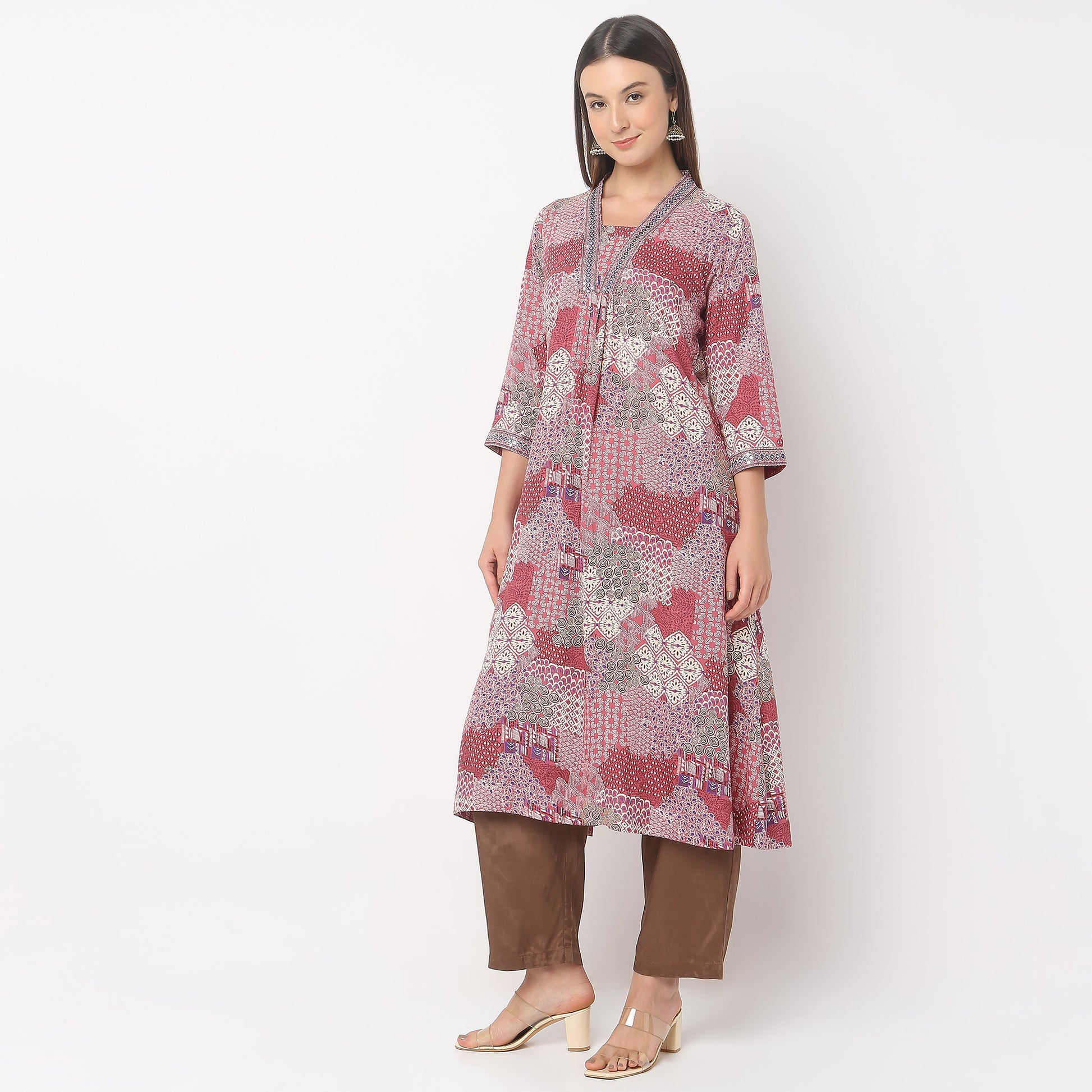 Straight Fit Printed Kurta
