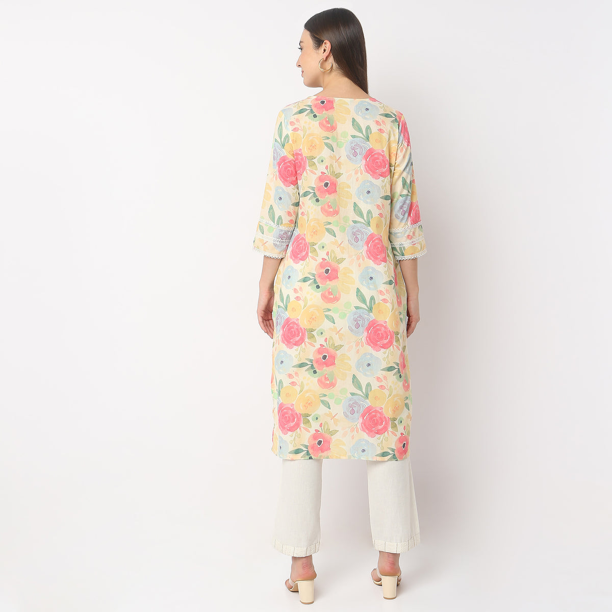 Straight Fit Printed Kurta