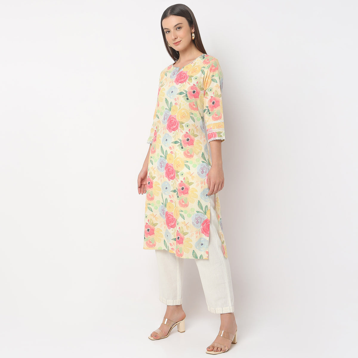 Straight Fit Printed Kurta