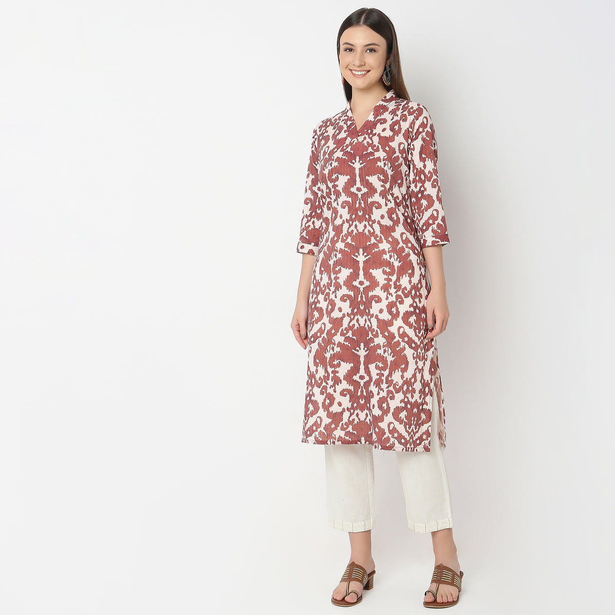 Straight Fit Printed Kurta