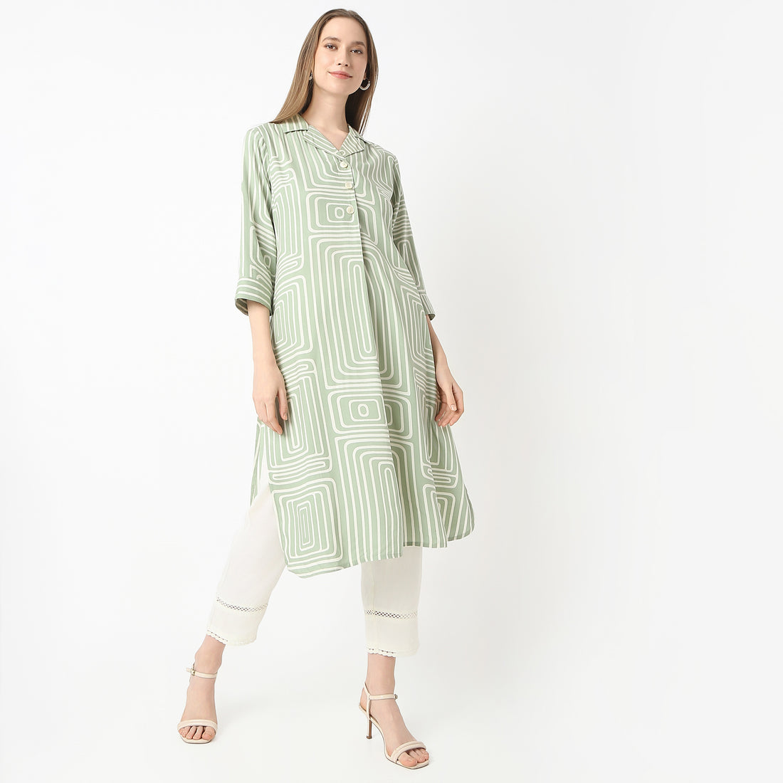 Straight Fit Printed Kurta