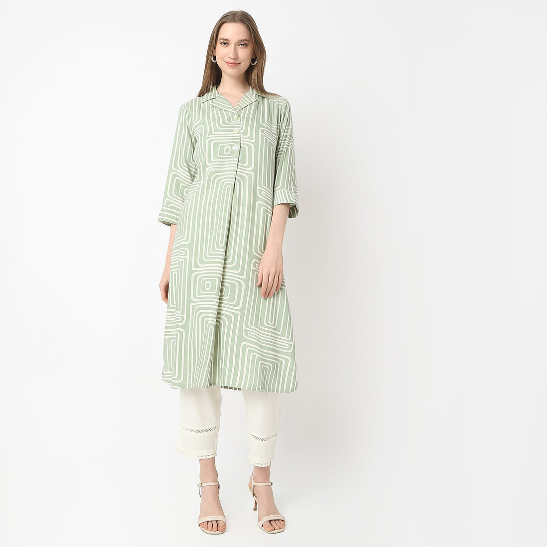 Straight Fit Printed Kurta