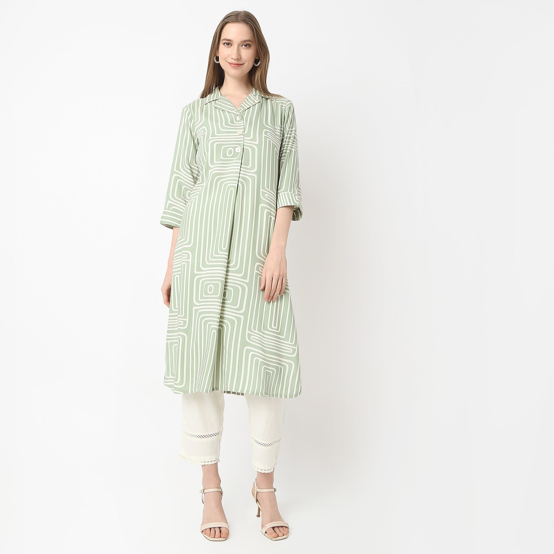 Straight Fit Printed Kurta