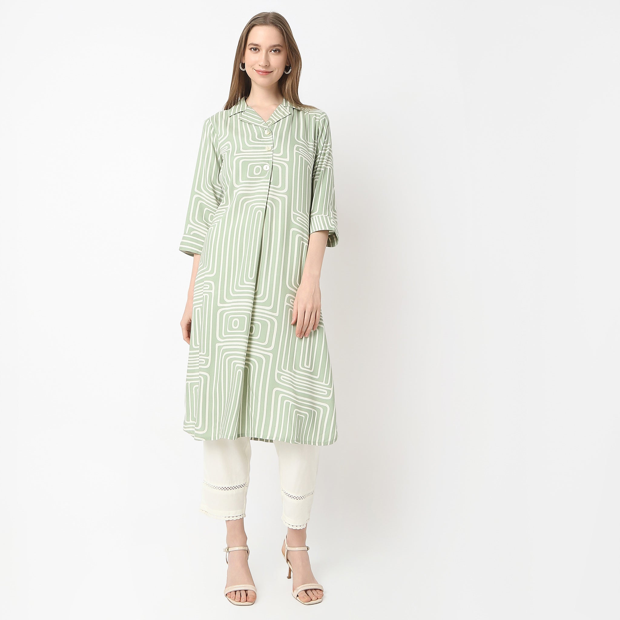 Straight Fit Printed Kurta