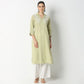 Straight Fit Printed Below Knee Kurta