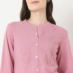 Band Collar Straight Kurta