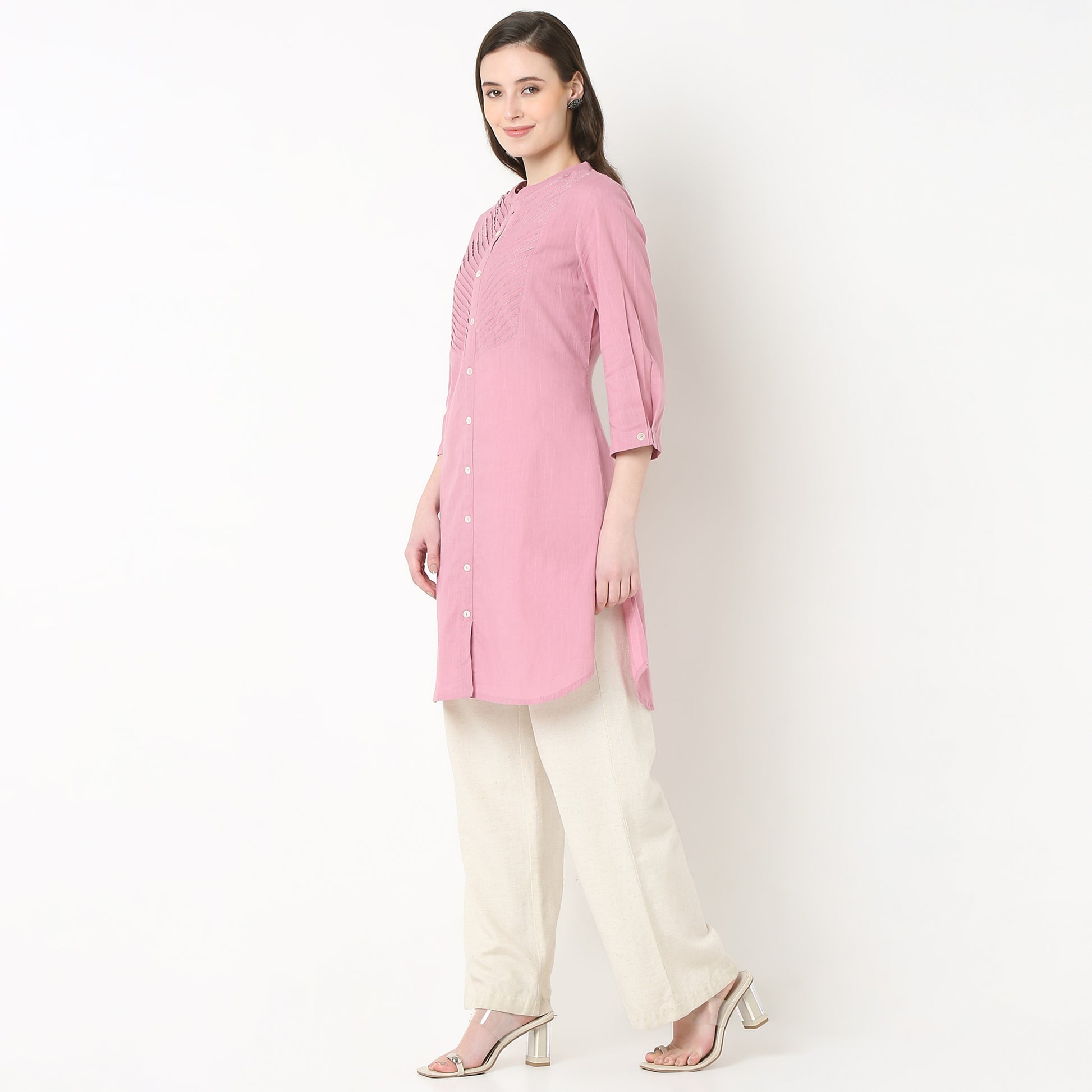 Band Collar Straight Kurta
