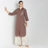 Straight Fit Embroidered Below Knee Kurta
