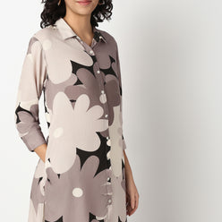 Buy Women Straight Fit Printed Three-Fourth Sleeve Kurta  - Style Union