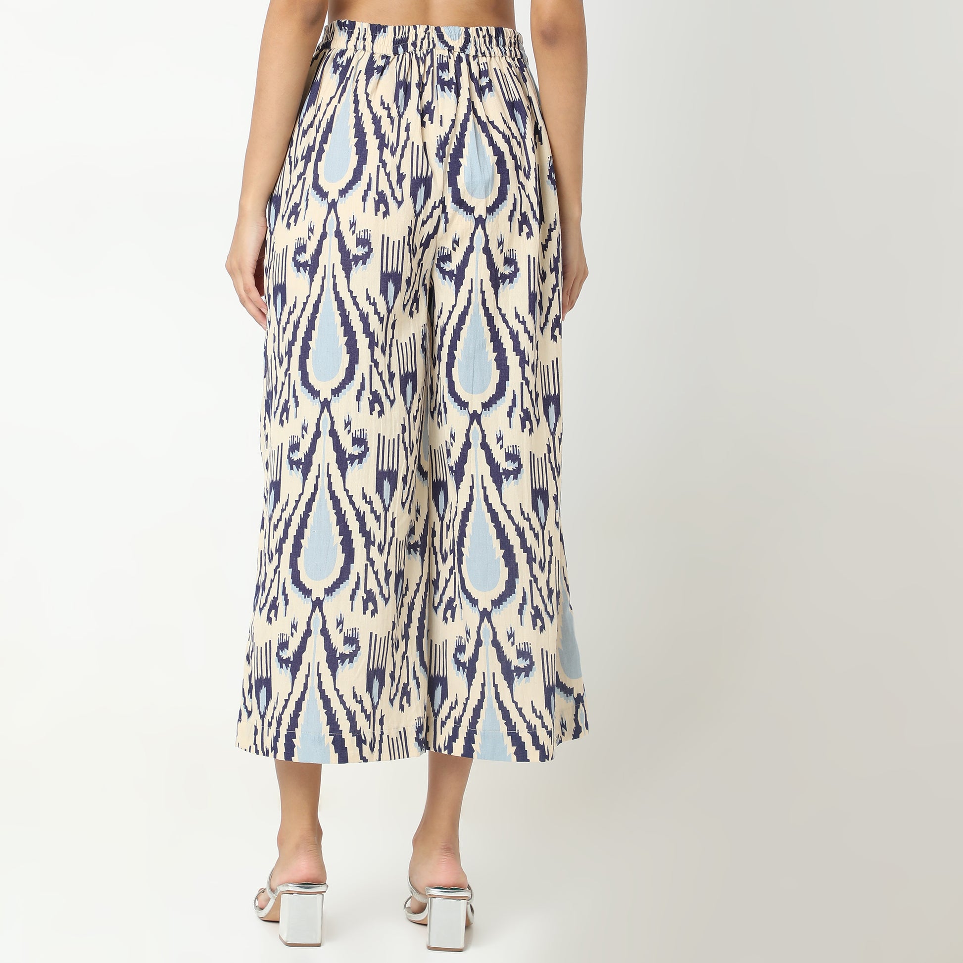 Flare Fit Printed Mid Rise Culottes