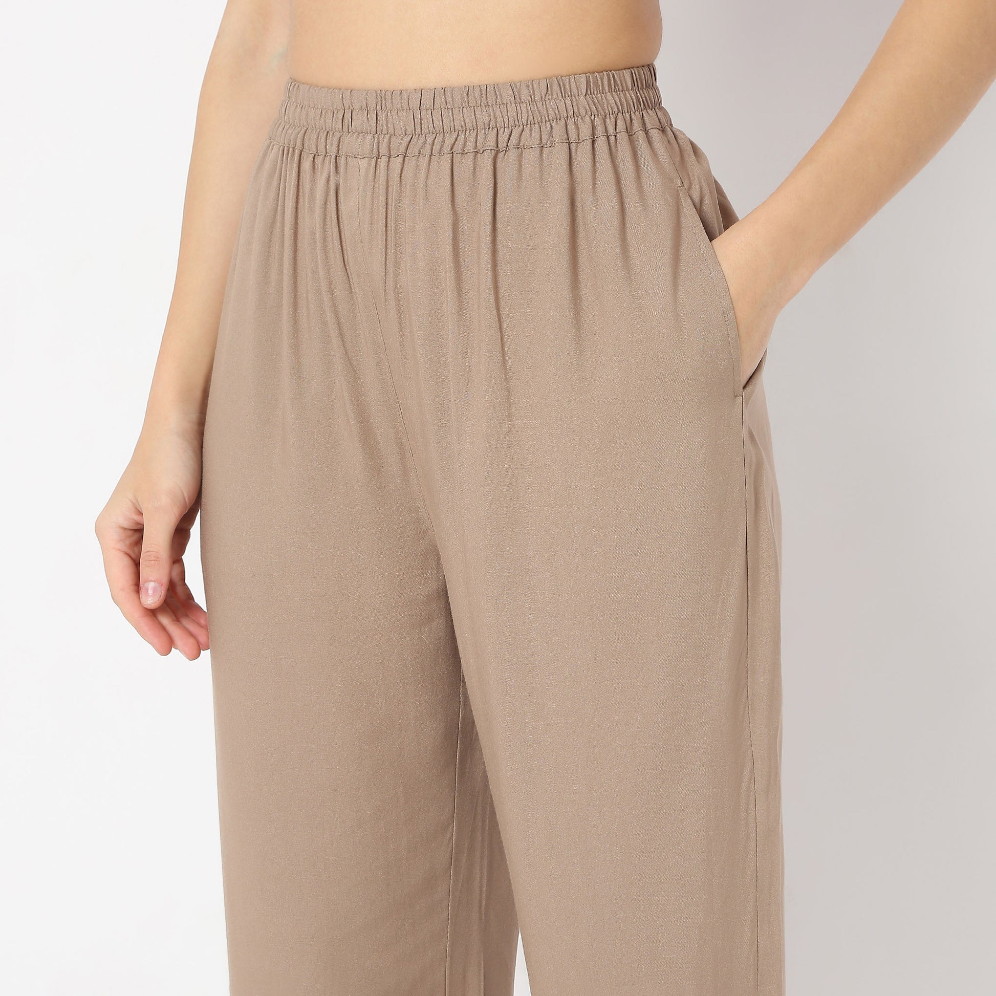 Ankle Length Mystic Brocades Lace Highlight Pants