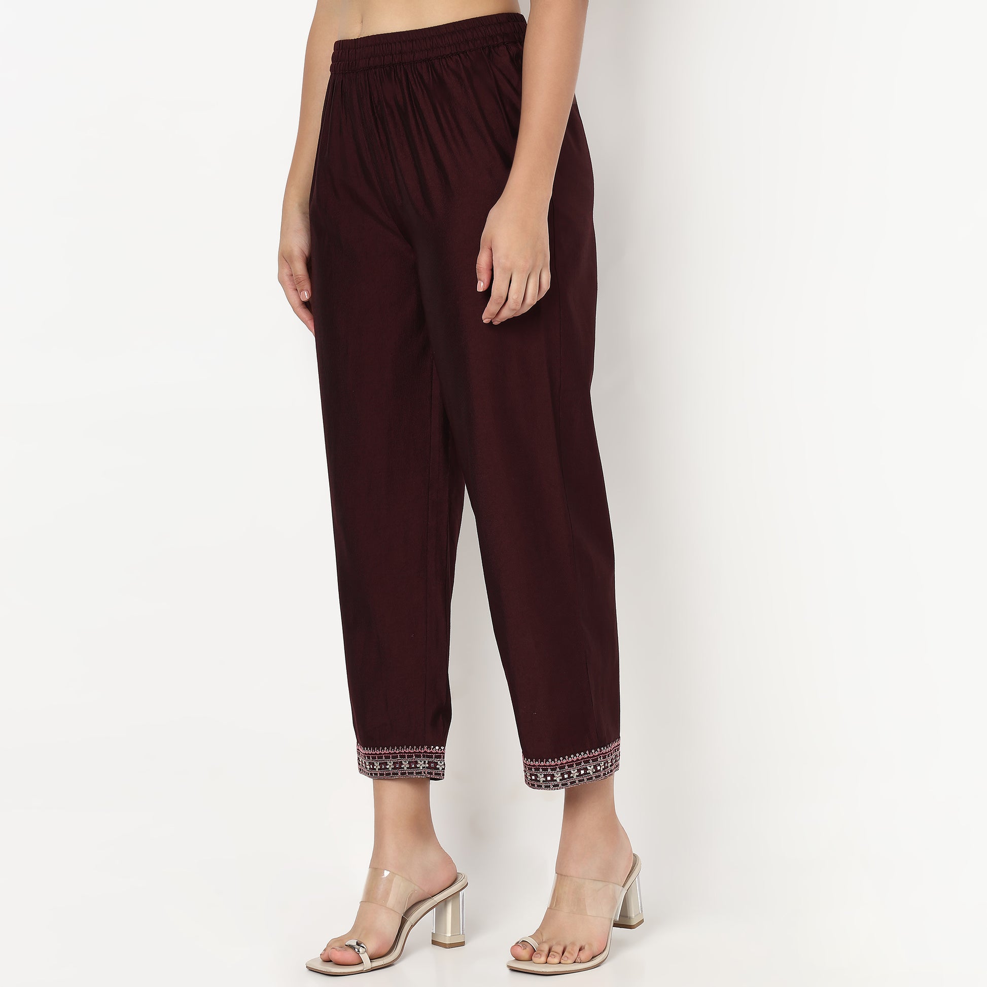 Straight Ankle Length Ethnic Pant