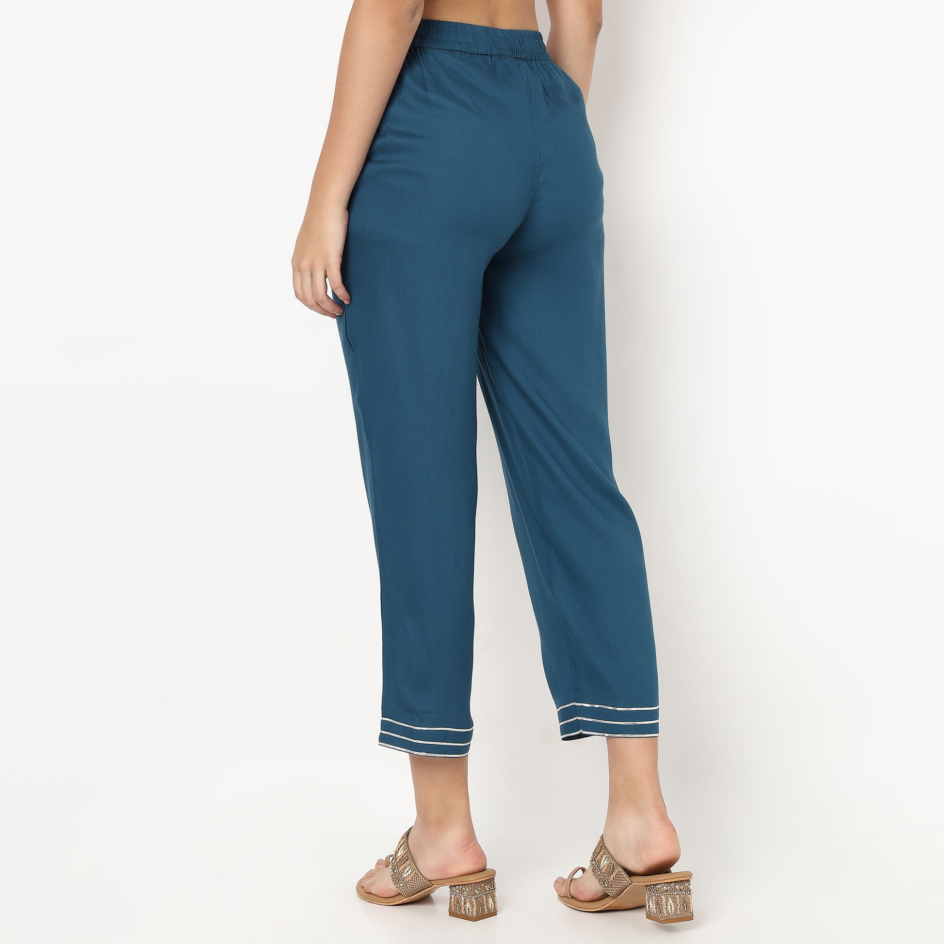 Straight Ankle Length Ethnic Pant