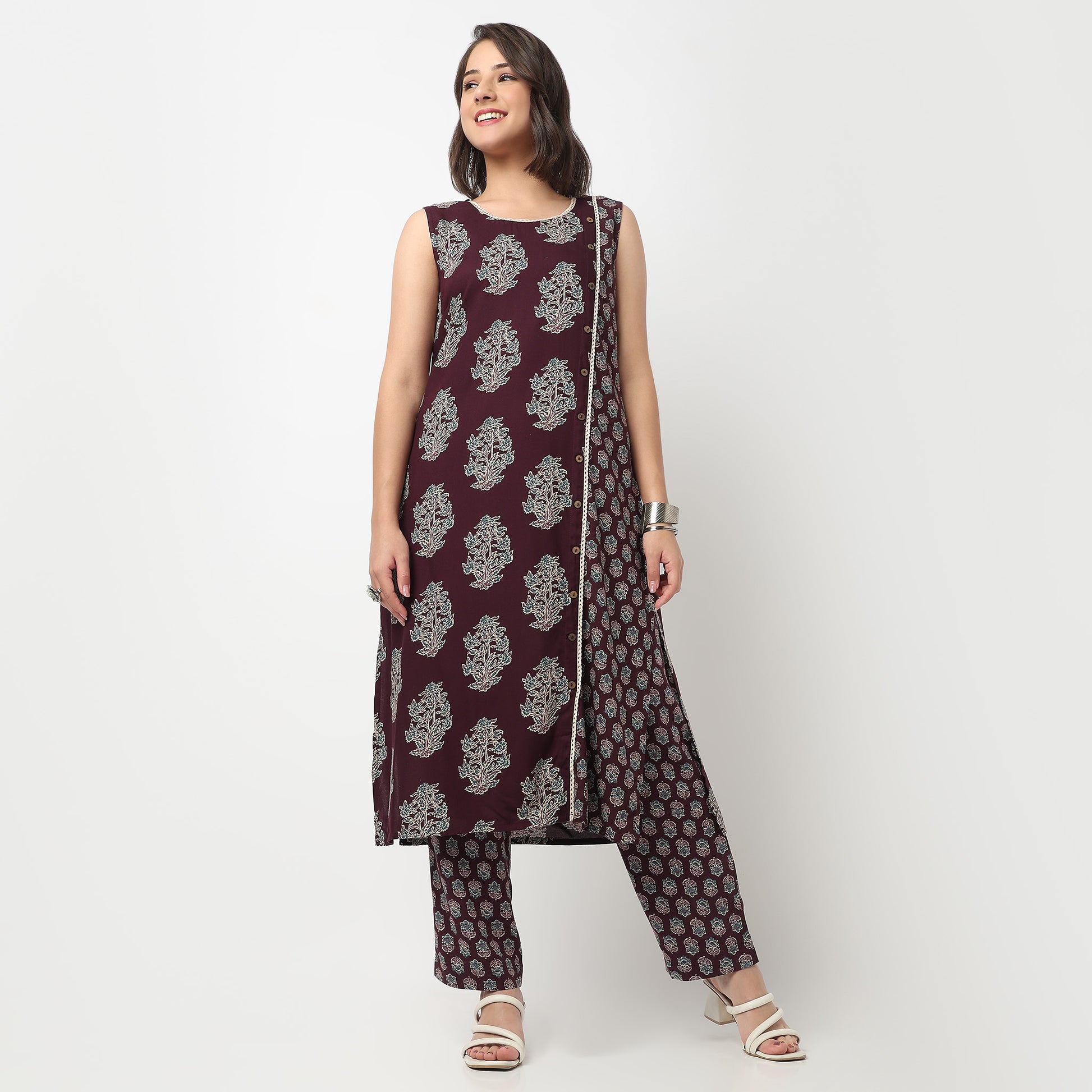 Straight Printed Pants