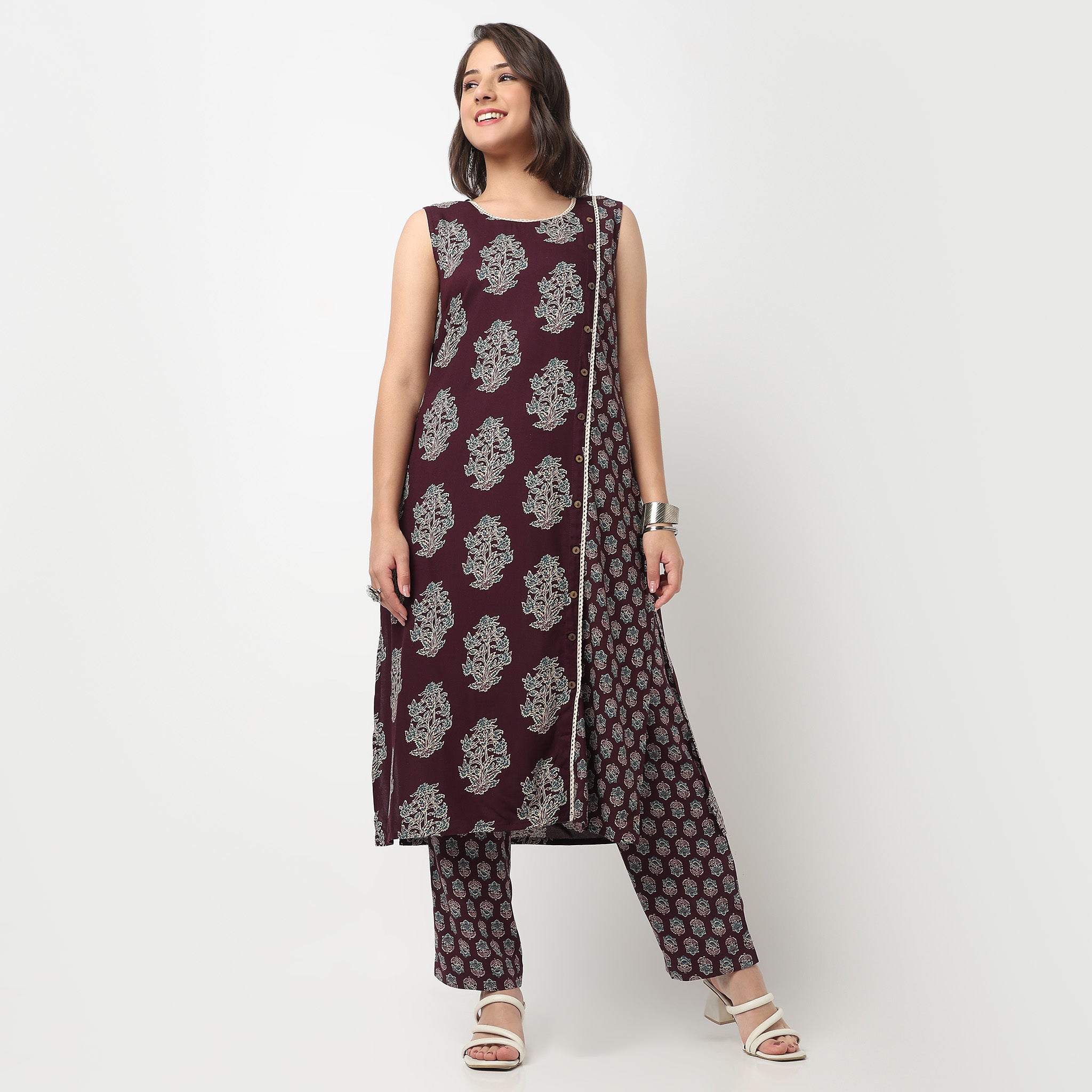 Straight Printed Pants