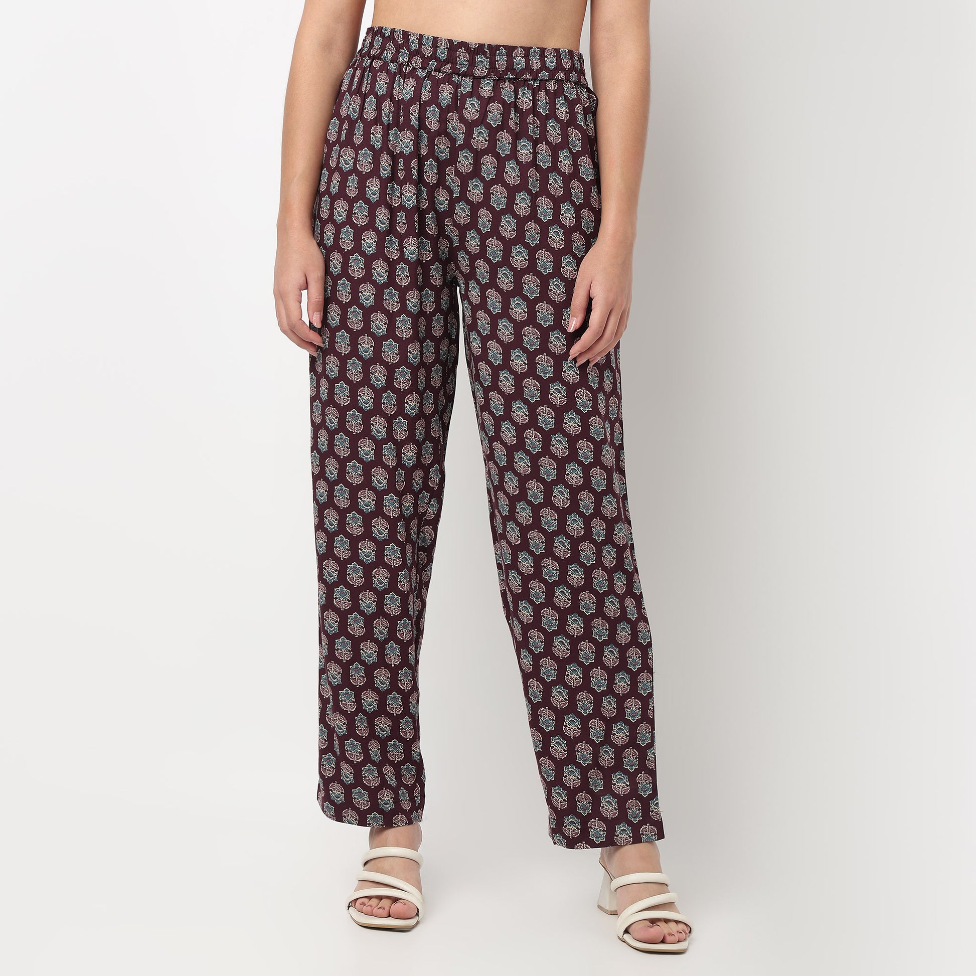 Straight Printed Pants