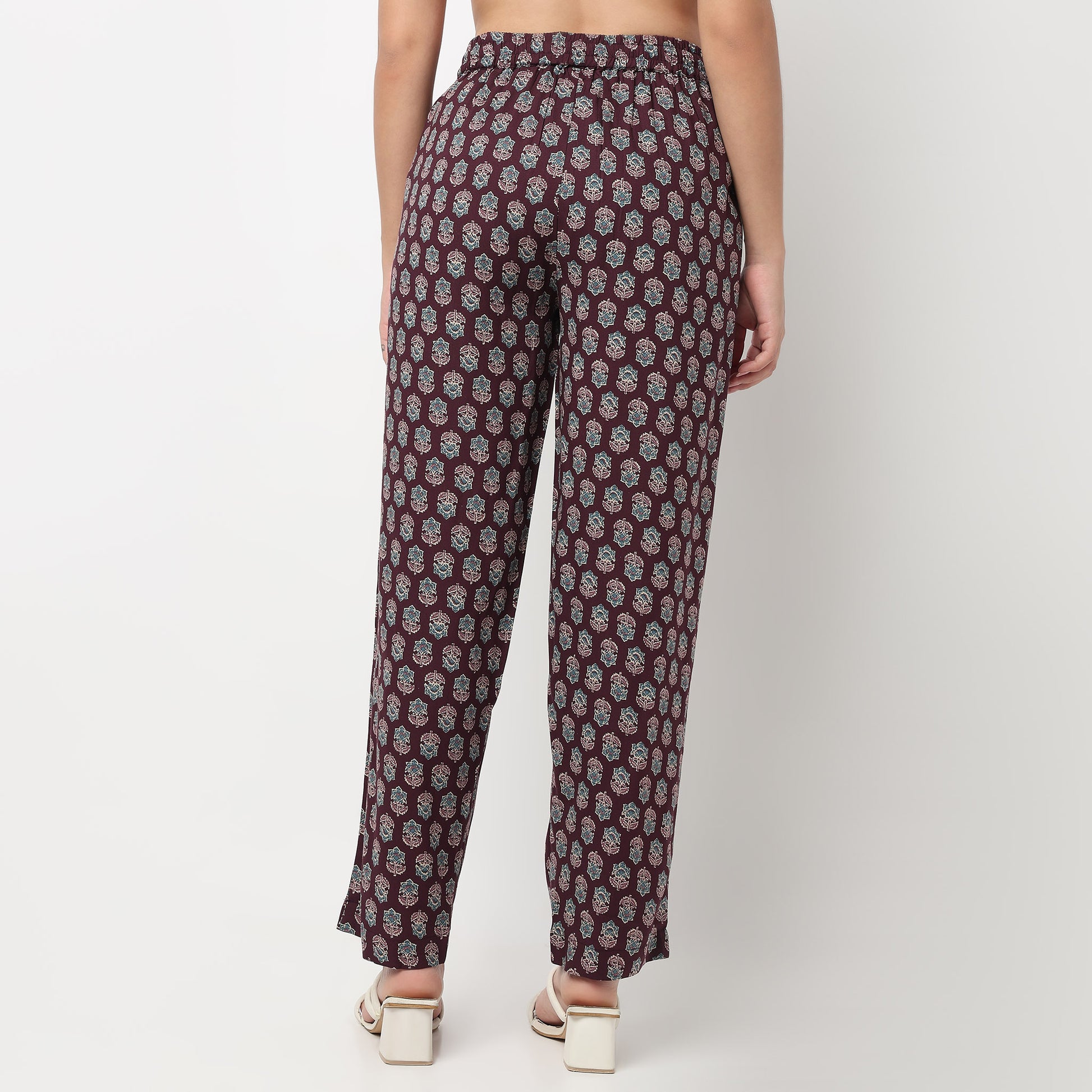 Straight Printed Pants