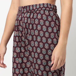 Straight Printed Pants