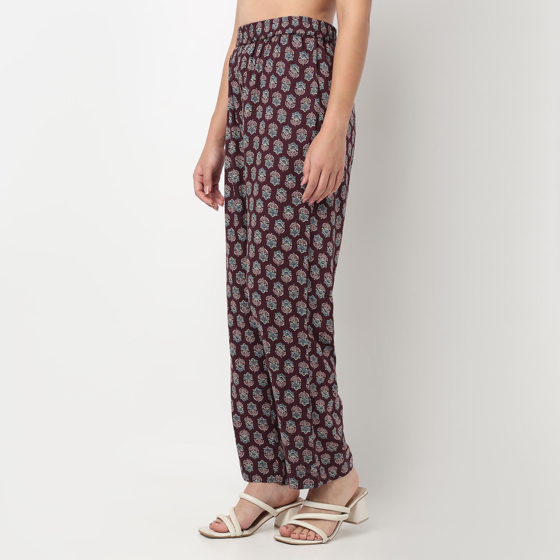 Straight Printed Pants