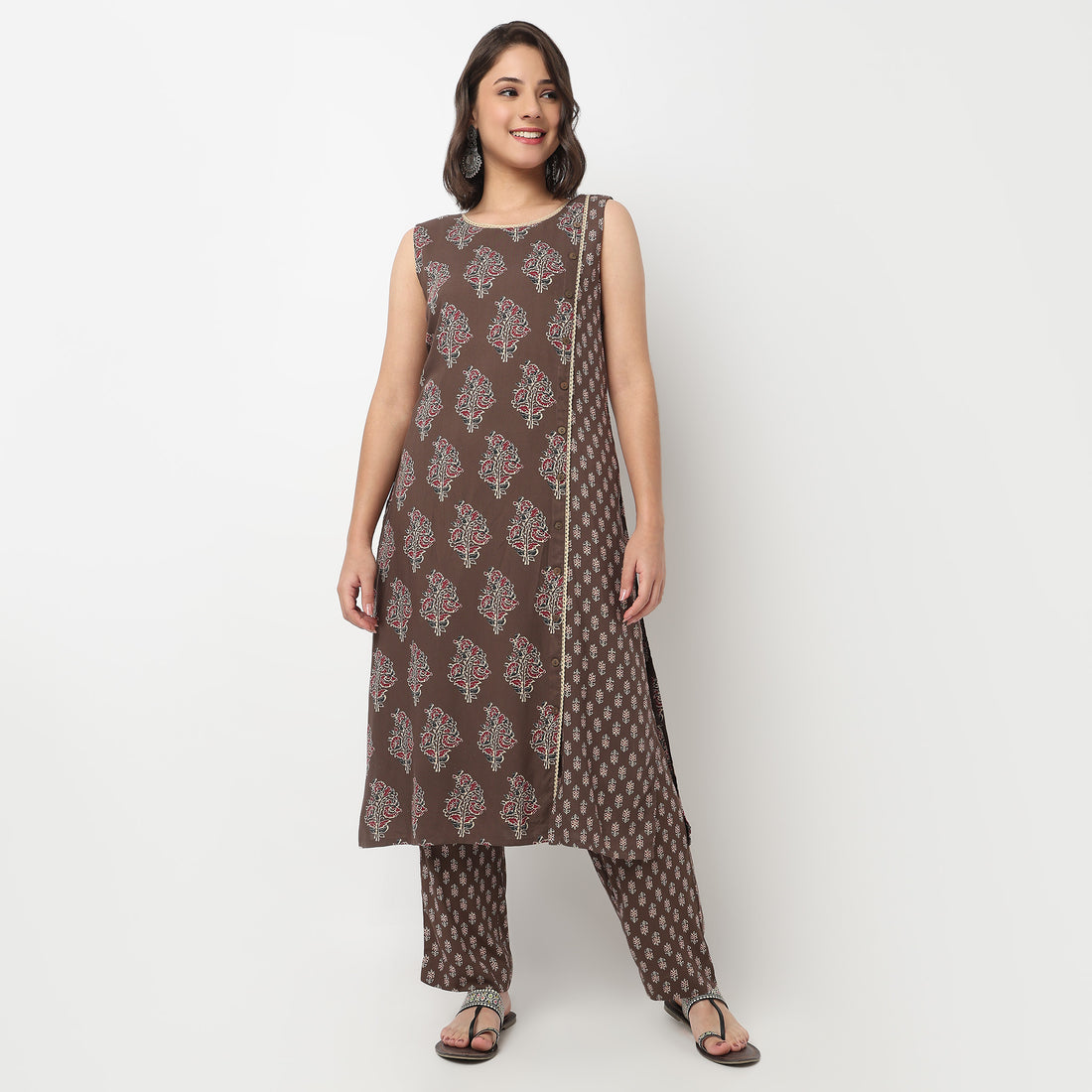 Straight Printed Pants