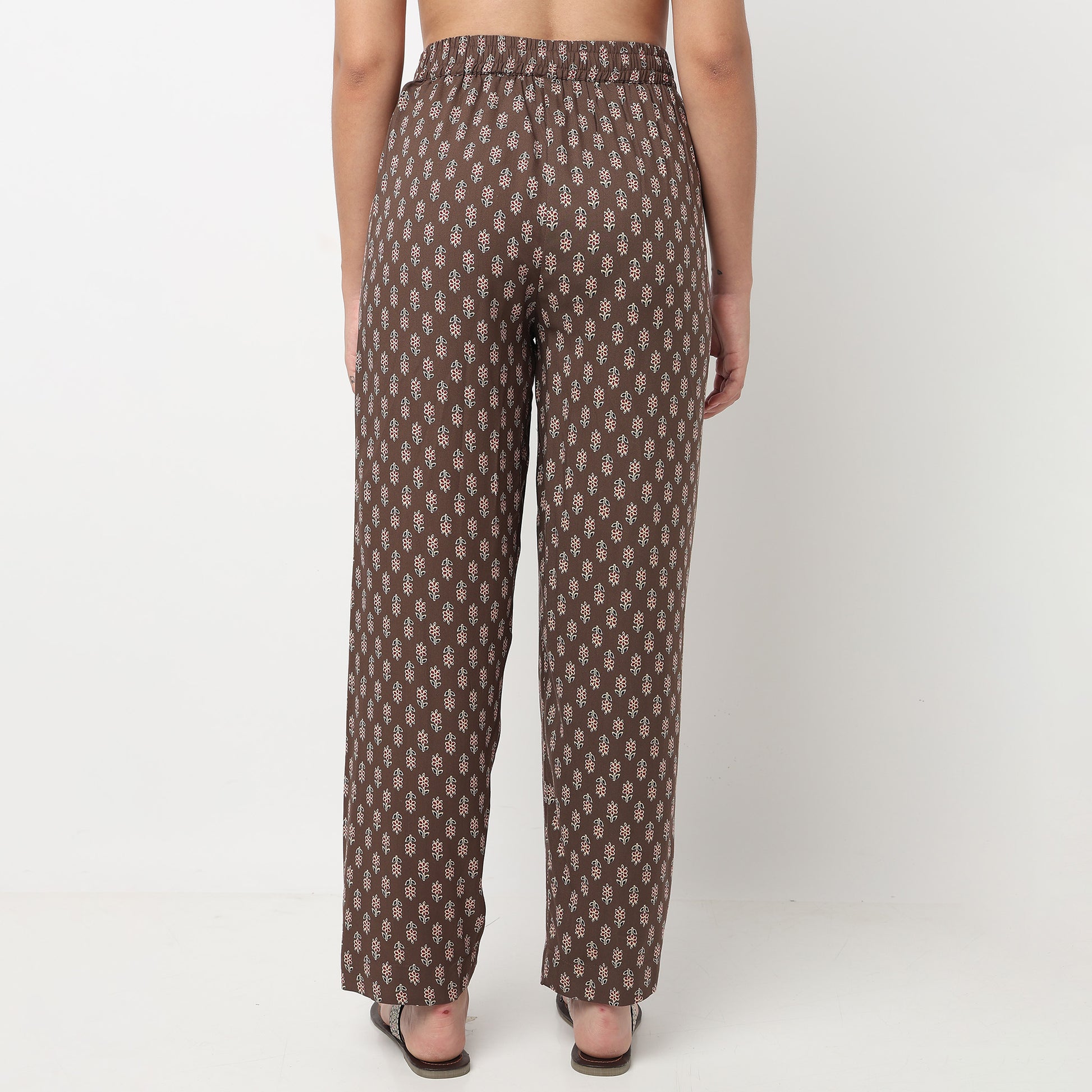 Straight Printed Pants