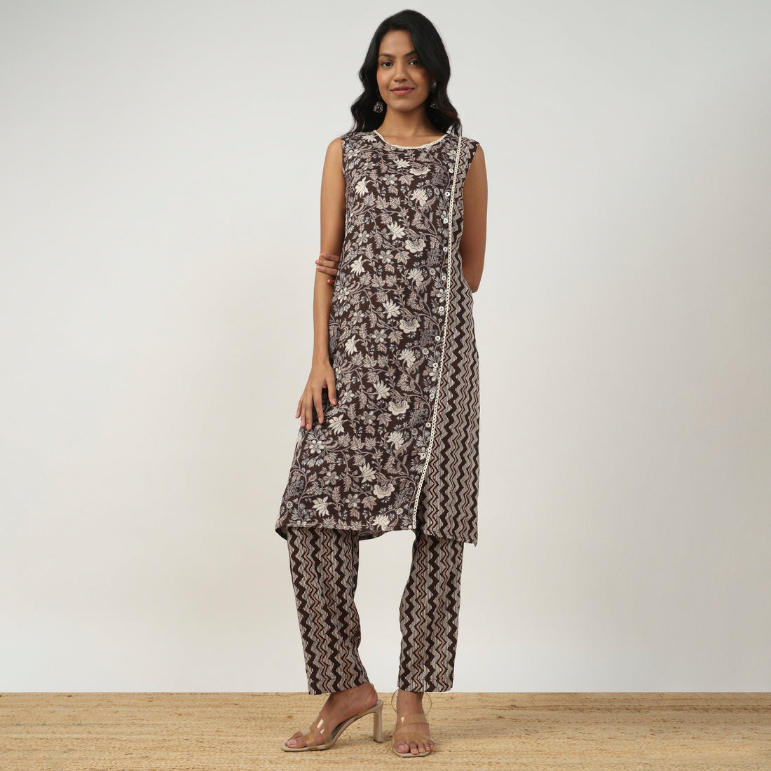 Printed Straight Full Length Pants